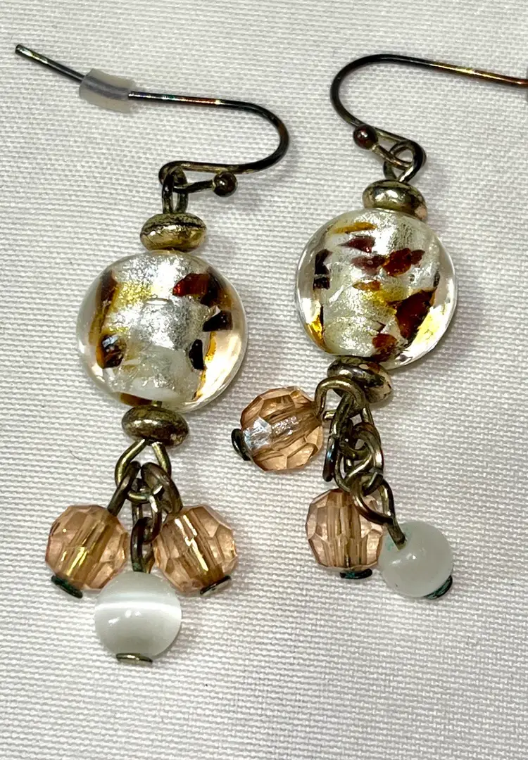 Vintage Pierced Earrings 2 Pair