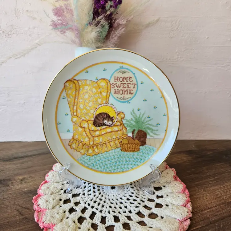 Vintage Home Sweet Home Lasting Memories Fine Porcelain Plate