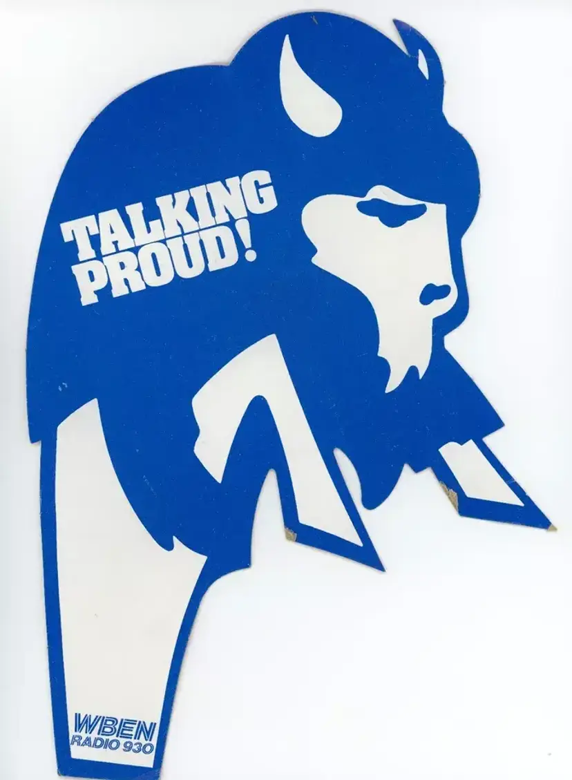 WBEN Radio 930 Buffalo New York Cardboard Cutout Advertising Talking Proud