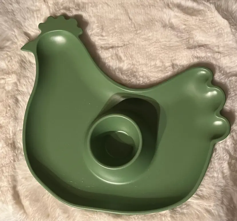 Hen Melamine Serving Dish