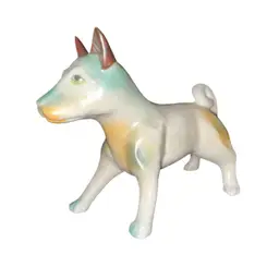 Vintage Ceramic Dog Figurine - Japan