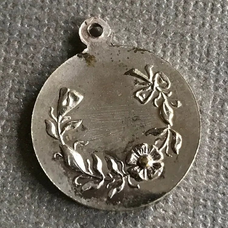 French Art Nouveau Clover Shamrock Bracelet Charm Silver 