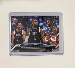 Steph Curry Lebron James Kevin Durant Topps Now Olympics