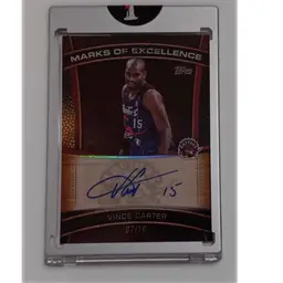 2025-26 Topps NBA Marks of Excellence Vince Carter Auto #d 7/10
Raptors