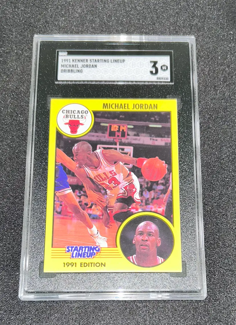 1991 Kenner Starting Lineup Michael Jordan Card - Chicago Bulls