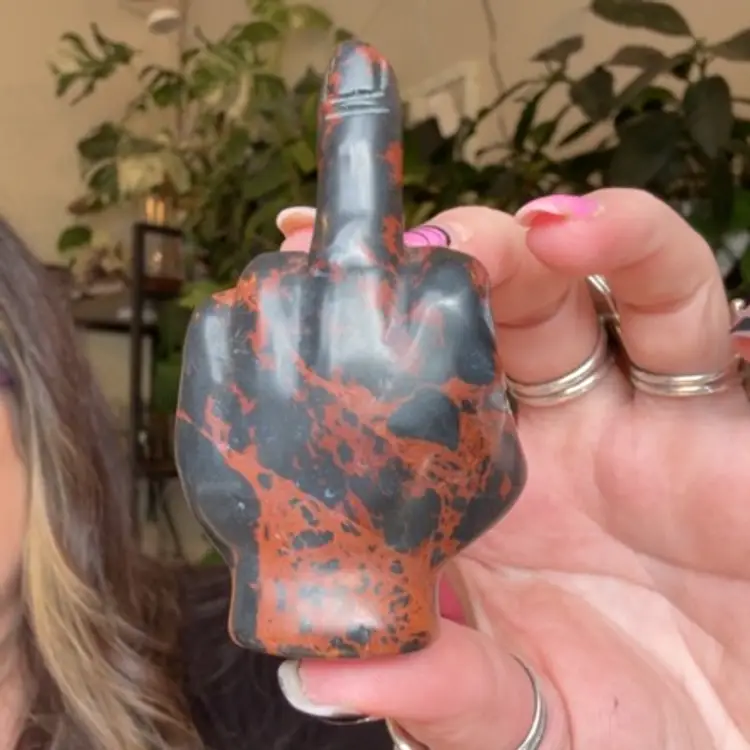 Mahogany Obsidian Middle Finger