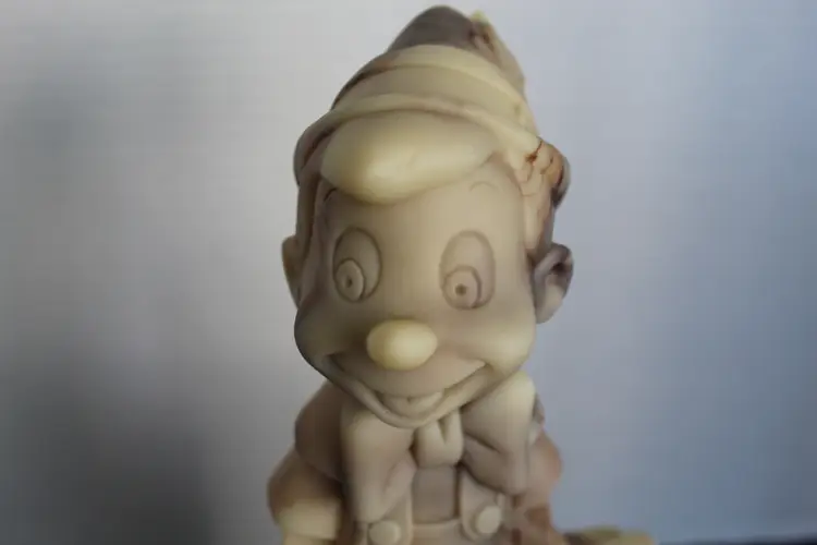 Disney Pinocchio I’m A Real Boy Marble Figure 1986 Walt Disney Company Cameonyx