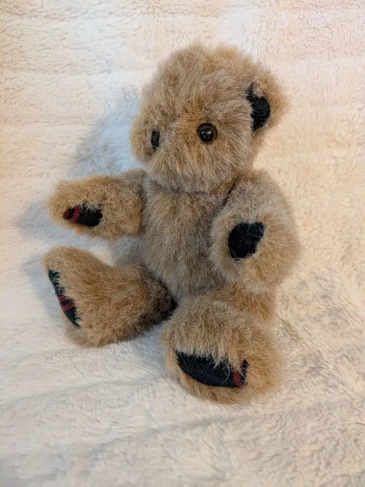 Vintage Albert E Price Inc Cotton stuffed Plush Fully Jointed Teddy Bear 9"