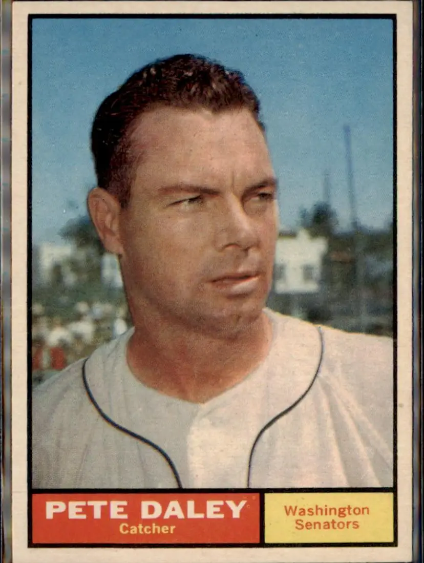 1961 Topps #158 Pete Daley - ( ) - Washington Senators