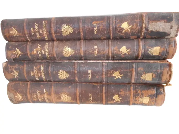 4 vol Antique History Of Freemasonry Robert Gould John C. Yorston & Co 1886