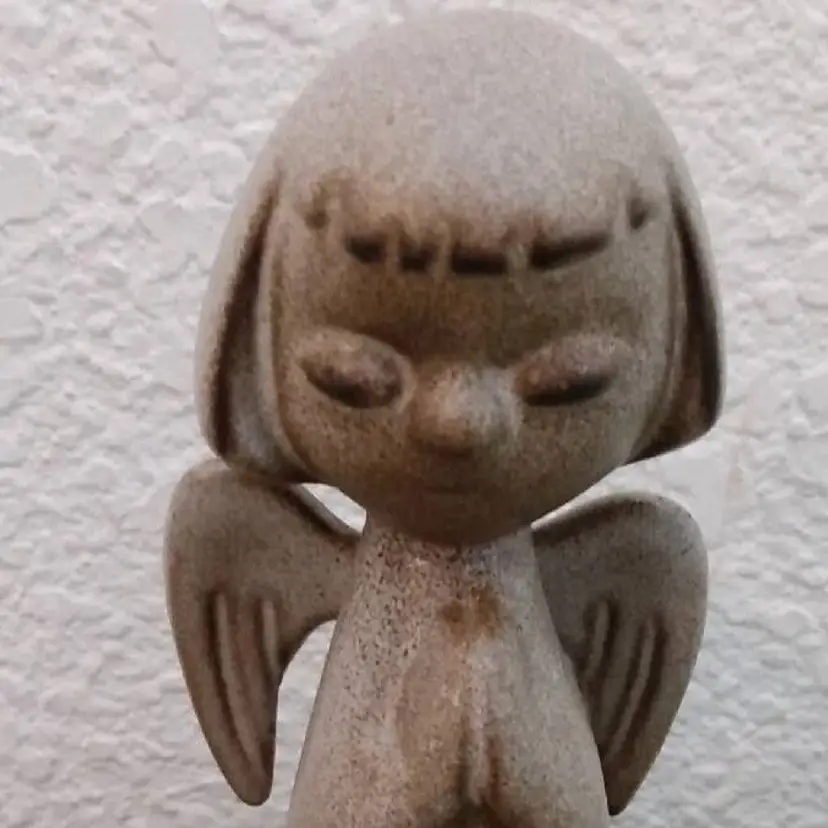 POW1 Howard Pierce Praying Angel Vintage CA Pottery MCM 4.75" Mid Century