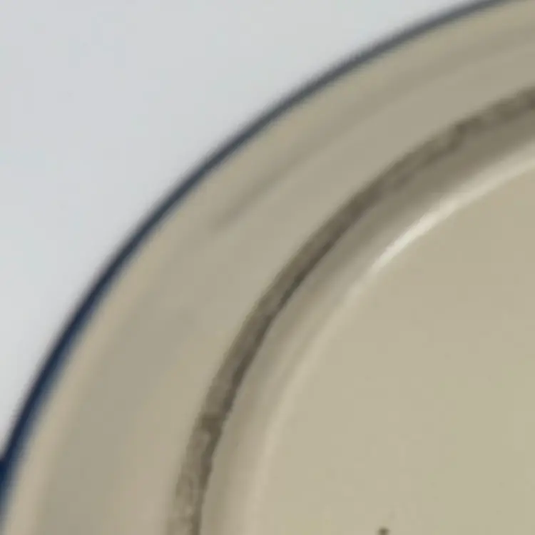 Four (4) Boleslawiec Polish Pottery Dinner Plates 10.5”D Blue And White Swirl Pattern