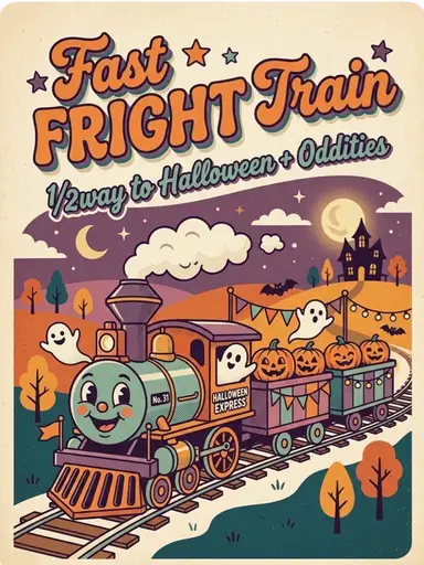 Fast FRIGHT Train: 1/2 Way To Halloween + Oddities w/ Rediscovered Resells
