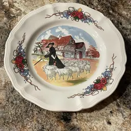 Vintage Obernai by Sarreguemines Plate
