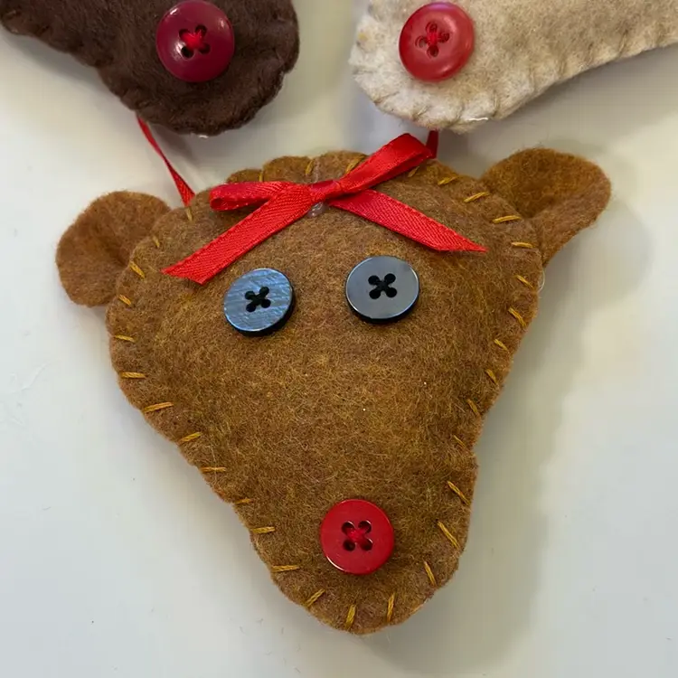 Felt Reindeer Ornaments