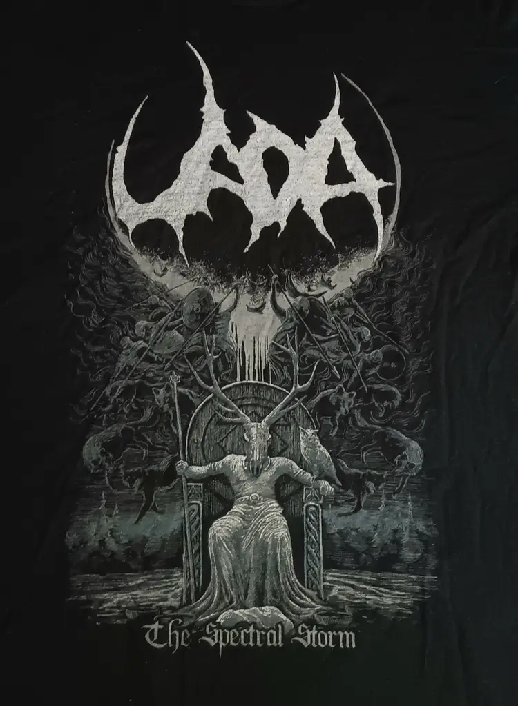 UADA Black Metal Concert t-shirt The Spectral Storm Devil Goat Black Sabbath
