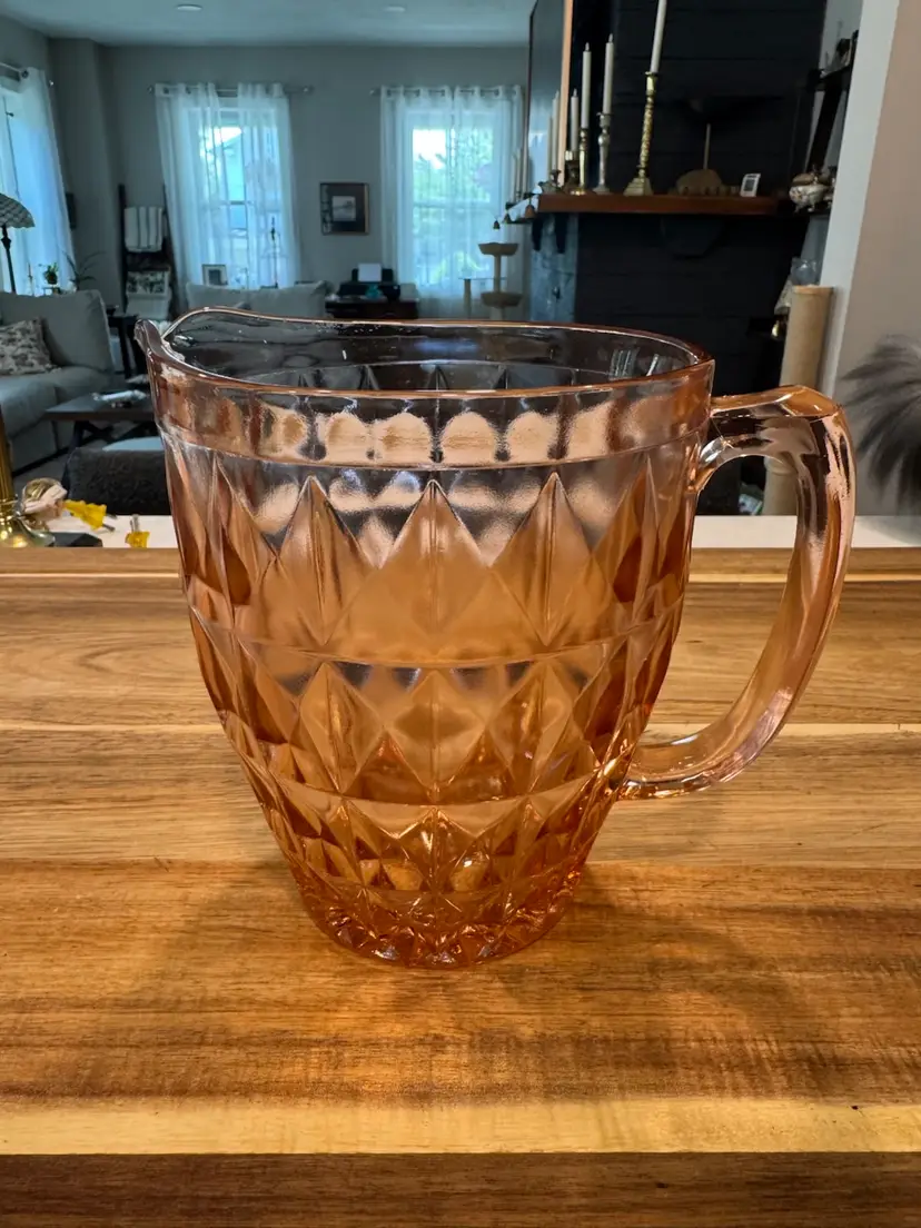 Jeanette Depression Glass Pitcher