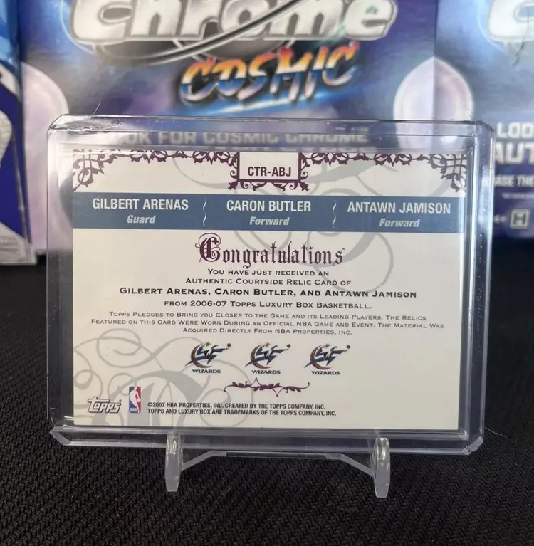 2007 Topps Luxury Box #CTR-ABJ Arenas Butler Jamison /249 Wizards