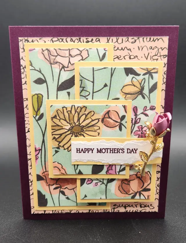 Happy Mother's Day Card with Brooch