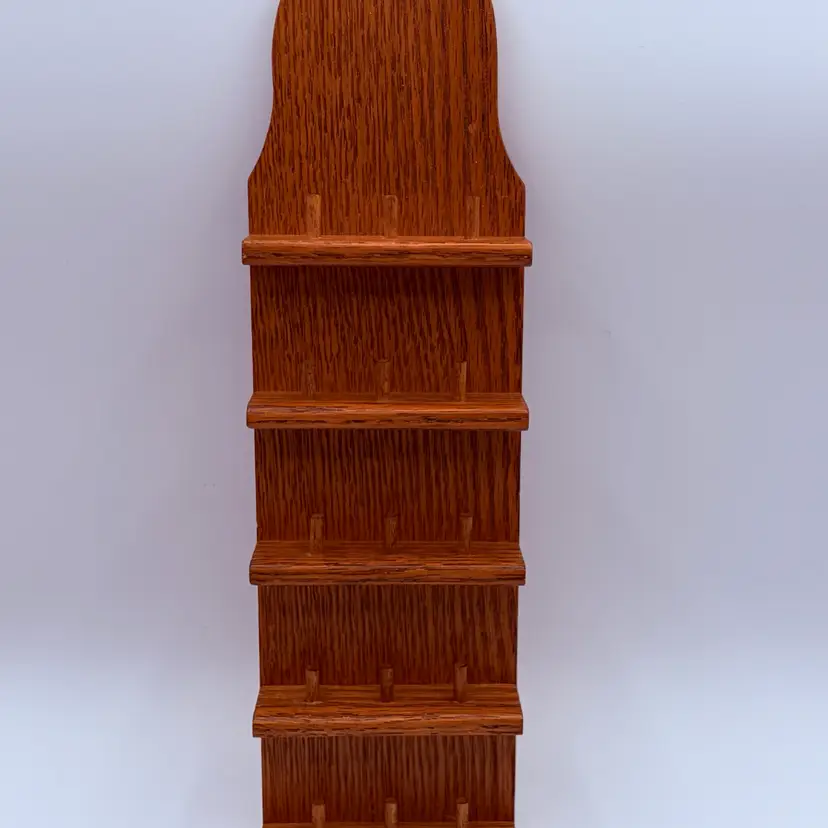 Vintage Wooden Thimble Display Shelf