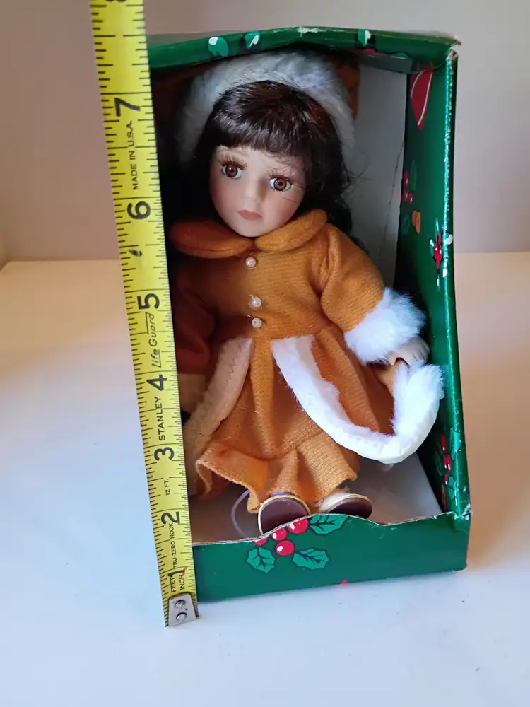 Porcelain Christmas Doll