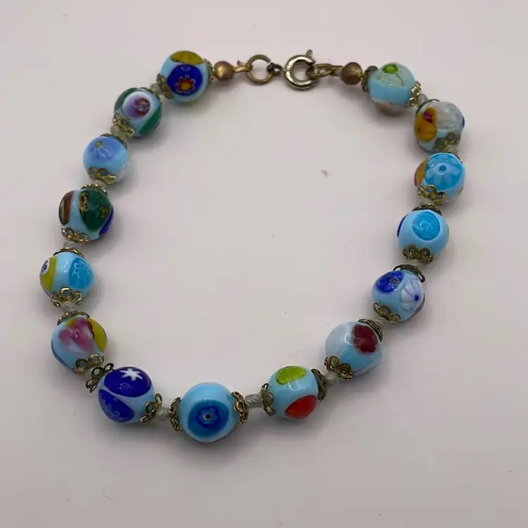 Millefiori Bracelet Made In Italy 8”