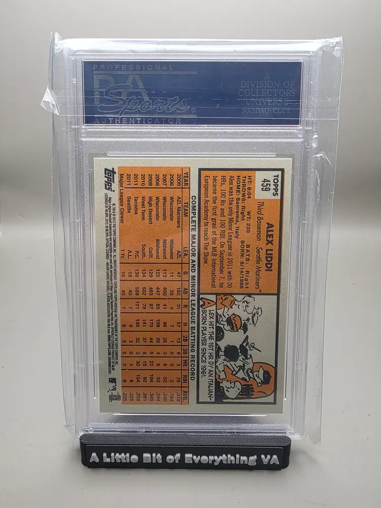 Alex Liddi 2012 Topps Heritage PSA 9