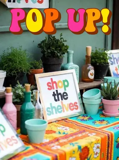 Pop Up Shop The Shelves!