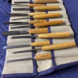 Black Friday Weekend Sale REDUCED From$325 to $300. REDUCED from $350 to $325 for Christmas!!
Pfeil Carving Tool Brienz Collection Full Size Set 12 piece