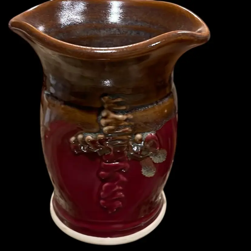 Slip Glaze Pottery Pitcher