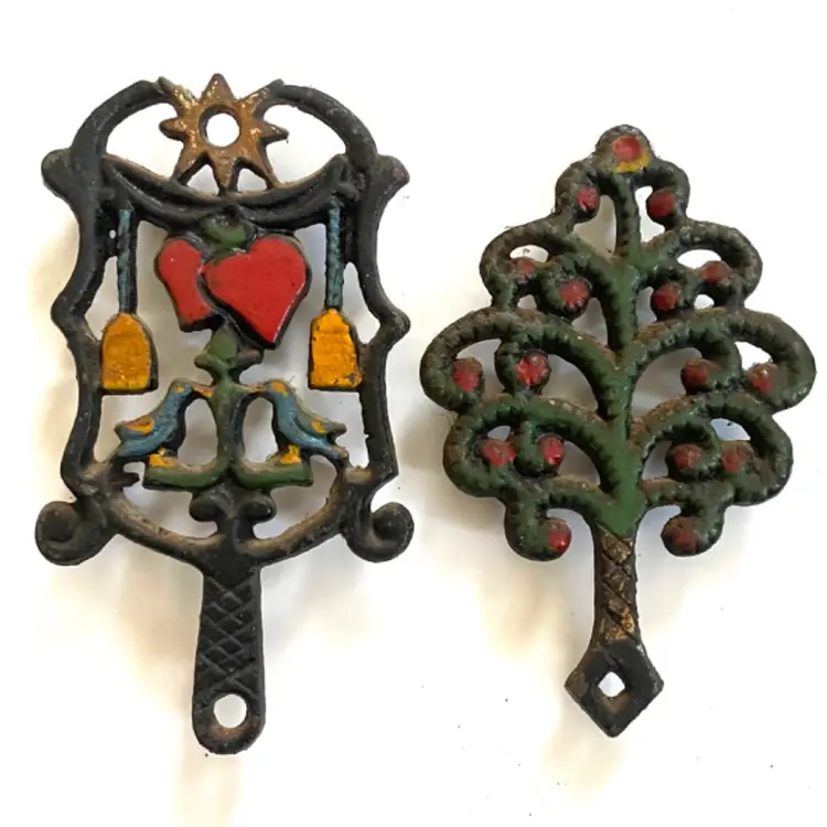 Mini Trivets Painted Folk Art Style