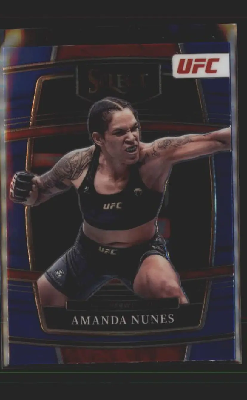 2022 Panini Select UFC #97 Amanda Nunes Blue - (137) -