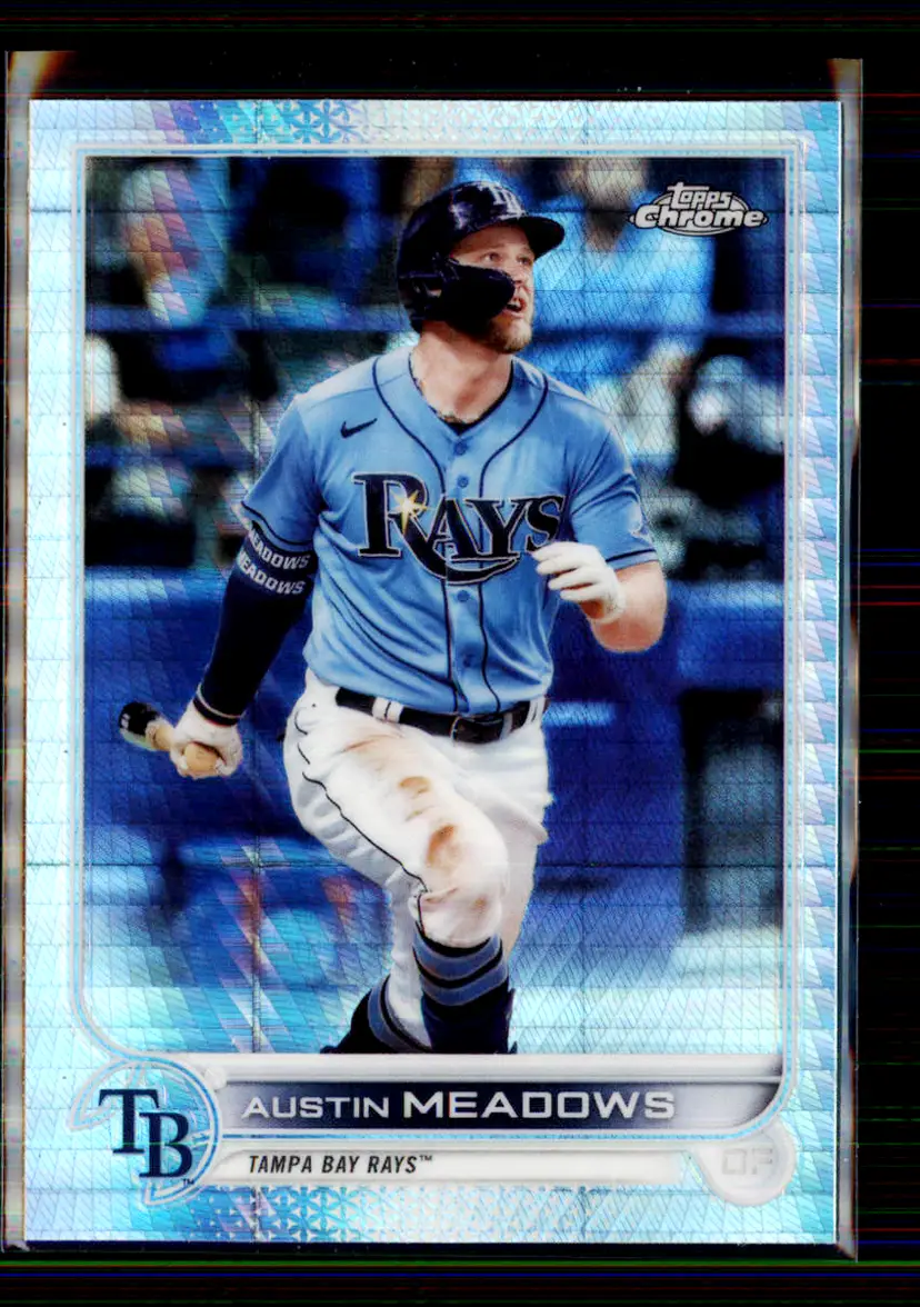 Austin Meadows 2022 Topps Chrome Prism Refractor #10 - Tampa Bay Rays - (147-278)