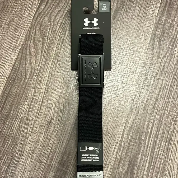 Under Armour Men's UA Webbing Belt One Size Fits Most Black