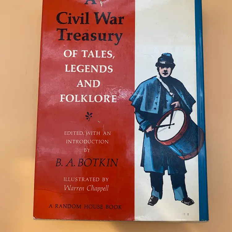 A Civil War Treasury of Tales, Legends and Folklore Hardcover Book - 1960