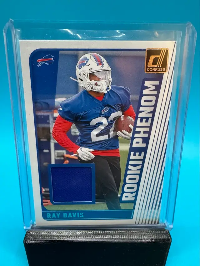 Ray Davis Donruss Rookie Phenom Jersey Relic RC Buffalo Bills