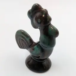 Mini Rooster Figure by Blue Mountain Pottery