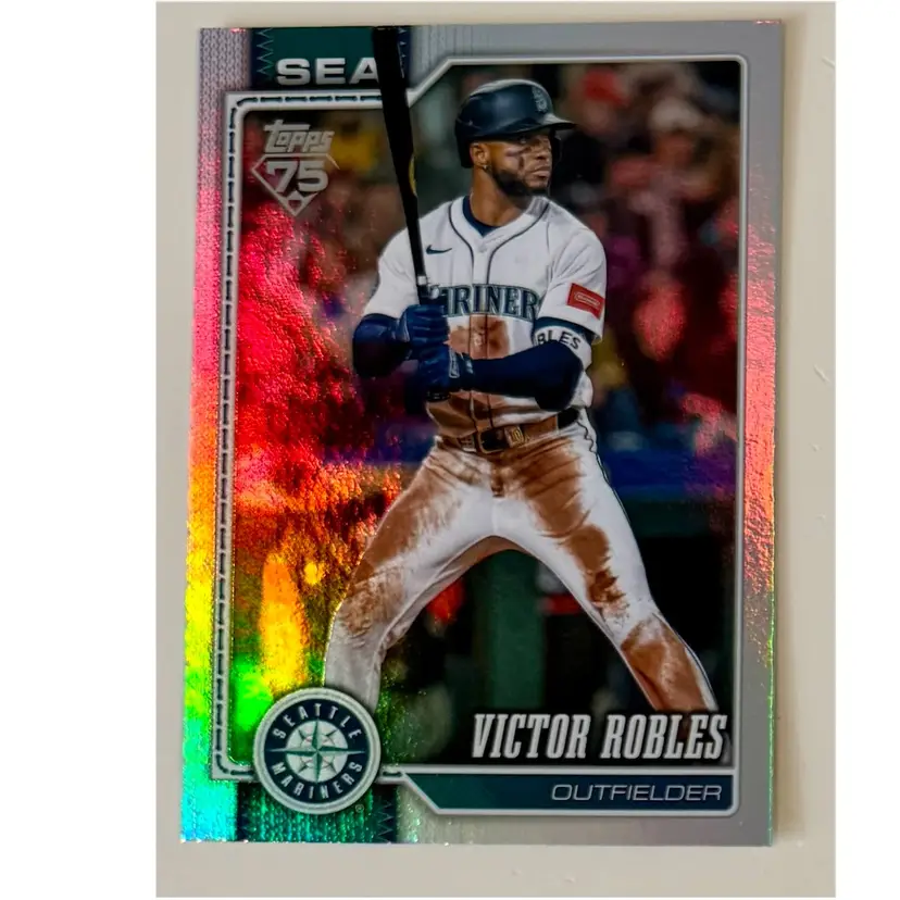 Victor Robles Rainbow Foil Seattle Mariners