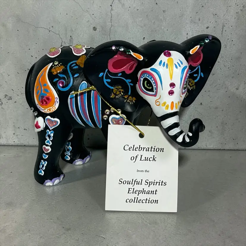 Hamilton Collection Celebration Of Luck Soulful Spirits Elephant W/Tag 4118A Excellent condition. With tag.