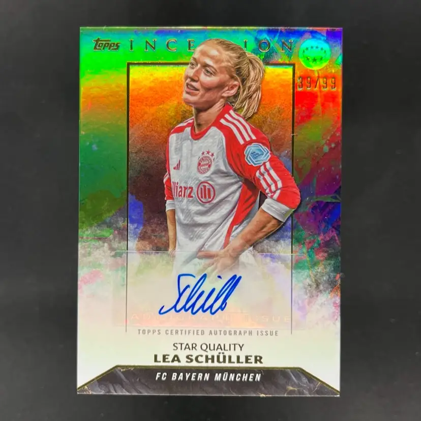 Lea Schuller 2024 Topps Inception Star Quality Autograph /99 Soccer Card
