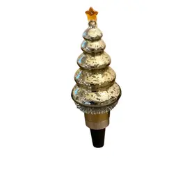 Plastic Christmas Tree Bottle Stopper