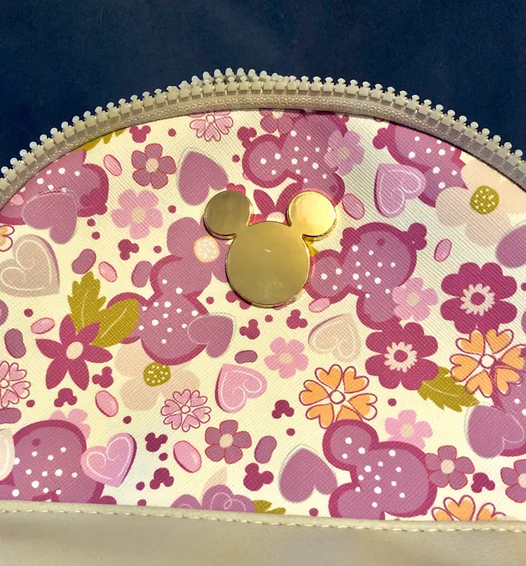 Disney Mini Backpack Purple Mickey Mouse with Pink Florals by Bioworld