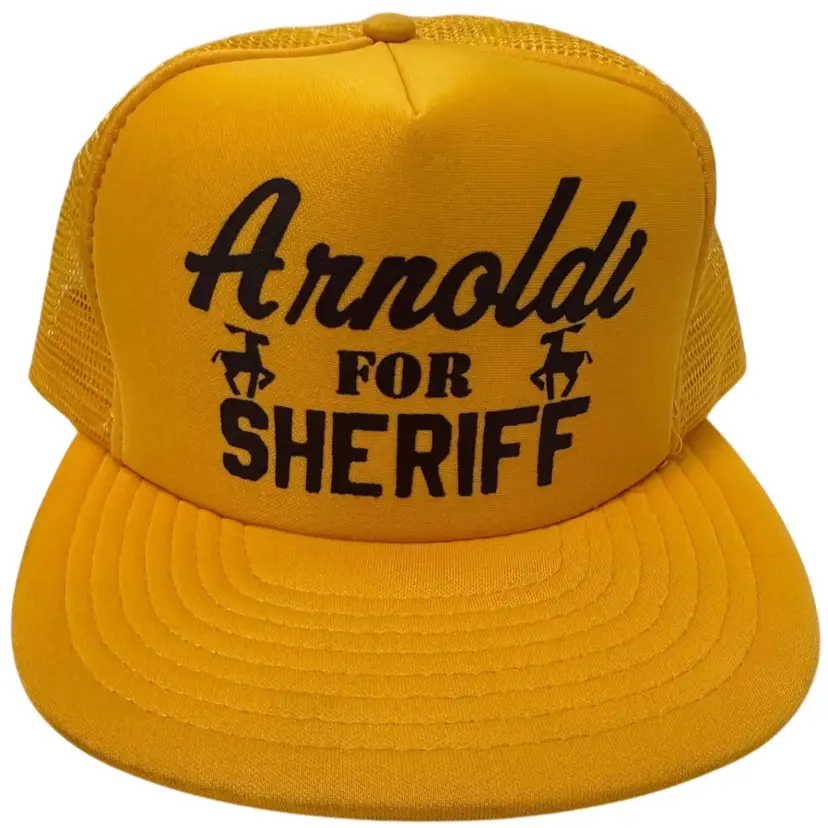Vintage 1974 Arnoldi for Sheriff Santa Barbara County Trucker Snapback