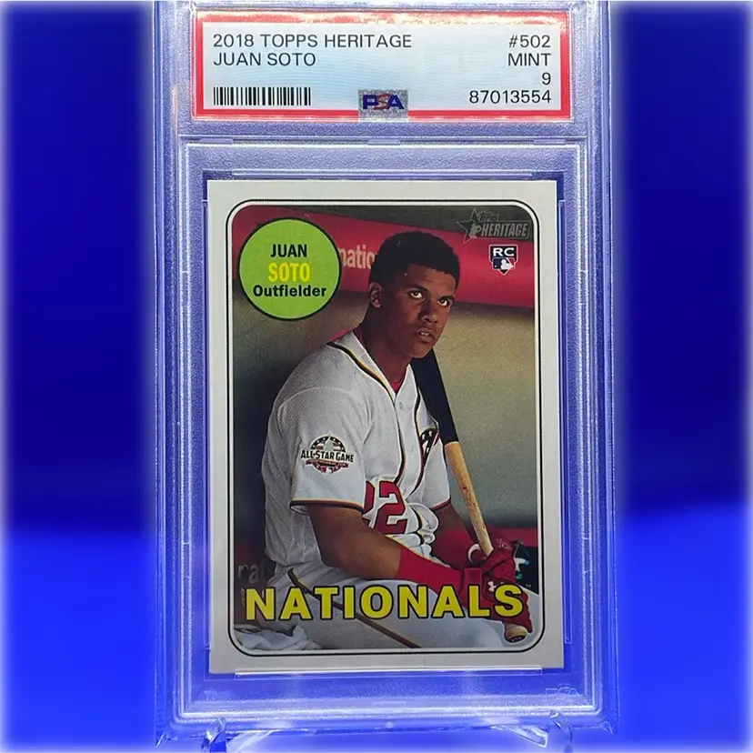 2018 Topps Heritage Juan Soto RC PSA 9 New York Yankees