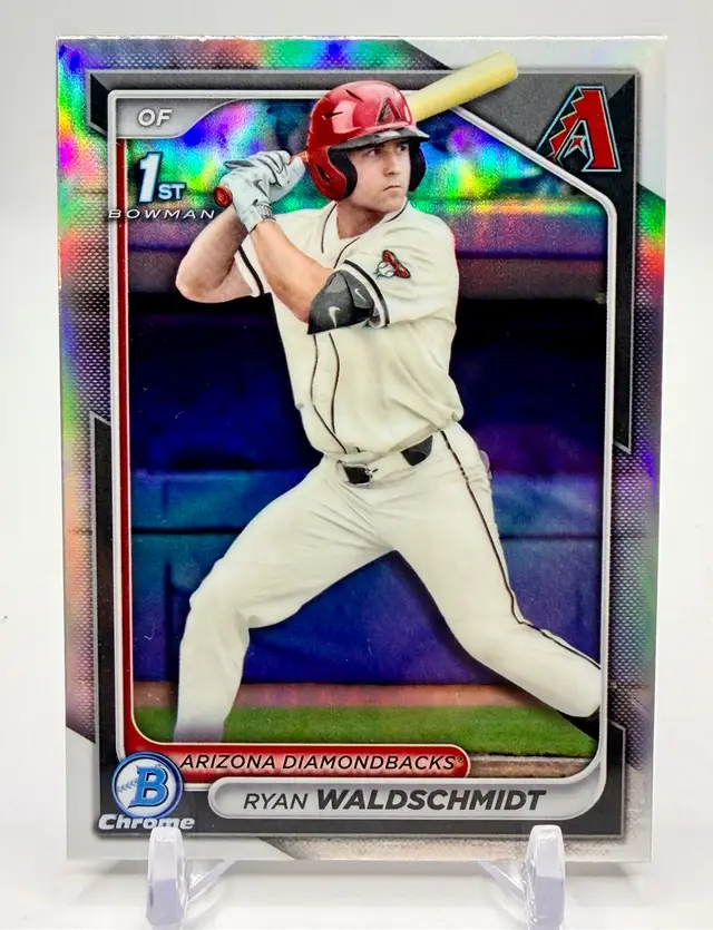 Ryan Waldschmidt 2024 Bowman Draft Chrome #BDC-18 Refractor 1at Bowman Arizona