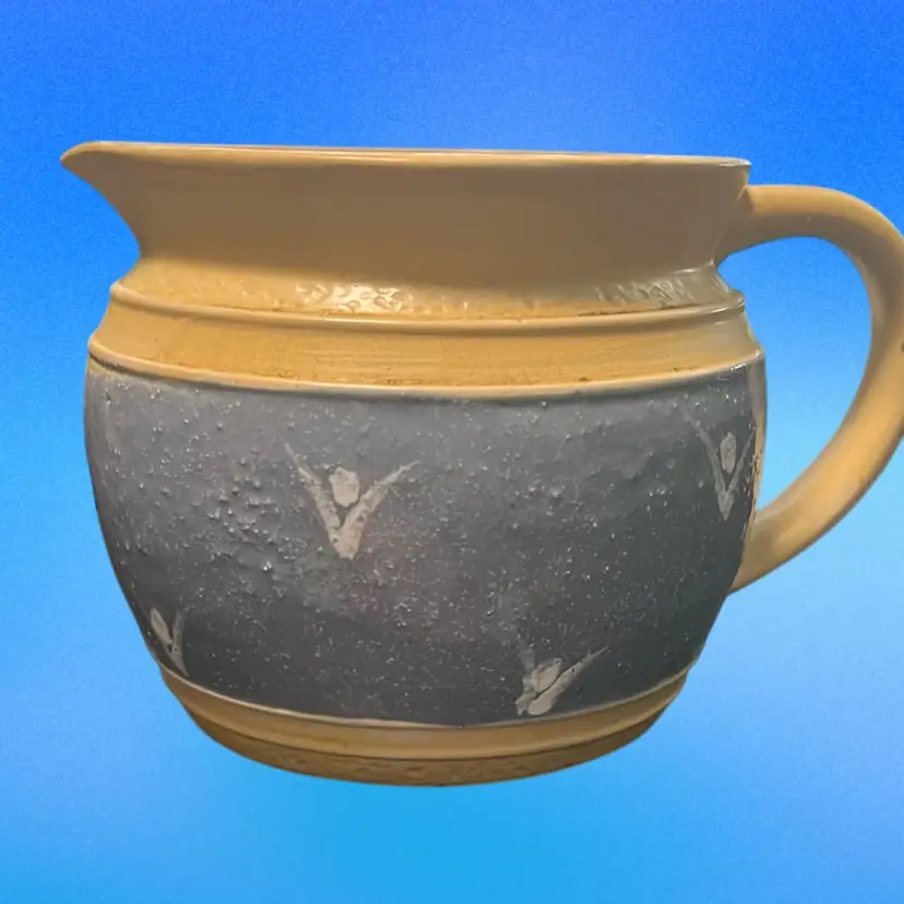 Vintage Small Pottery Pitcher, Made In Japan Sticker