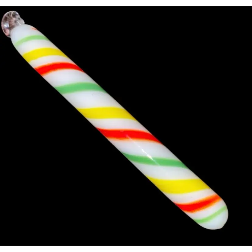 #11- Just In Large 1980/90s Art Glass Hand Blown Candy 3" Long