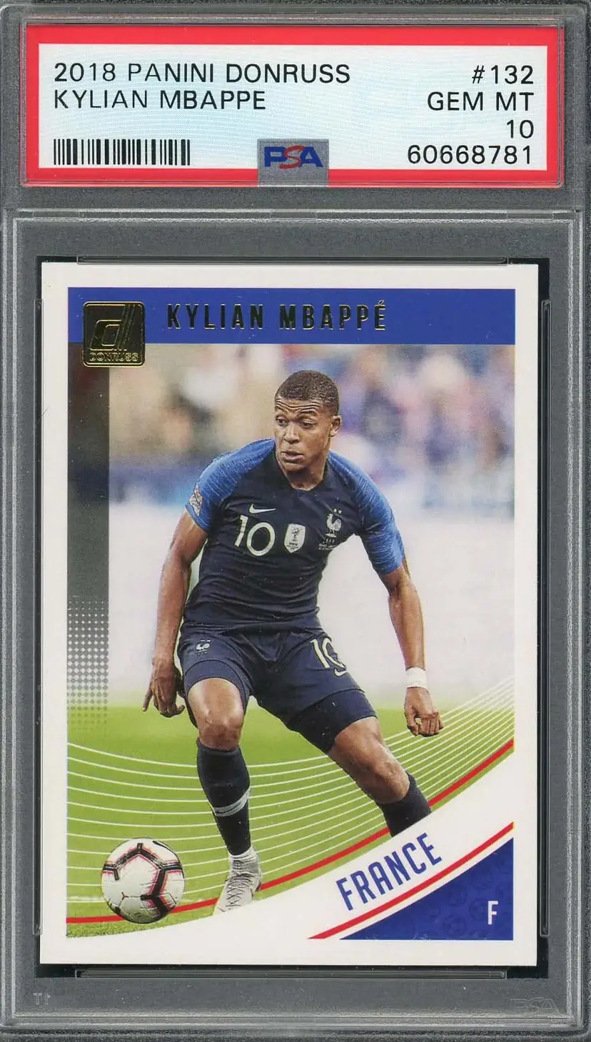 2018 Panini Donruss Kylian Mbappé France PSA 10
