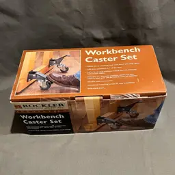 Rockler Workbench Caster Set And Quick-Release Caster Plates
