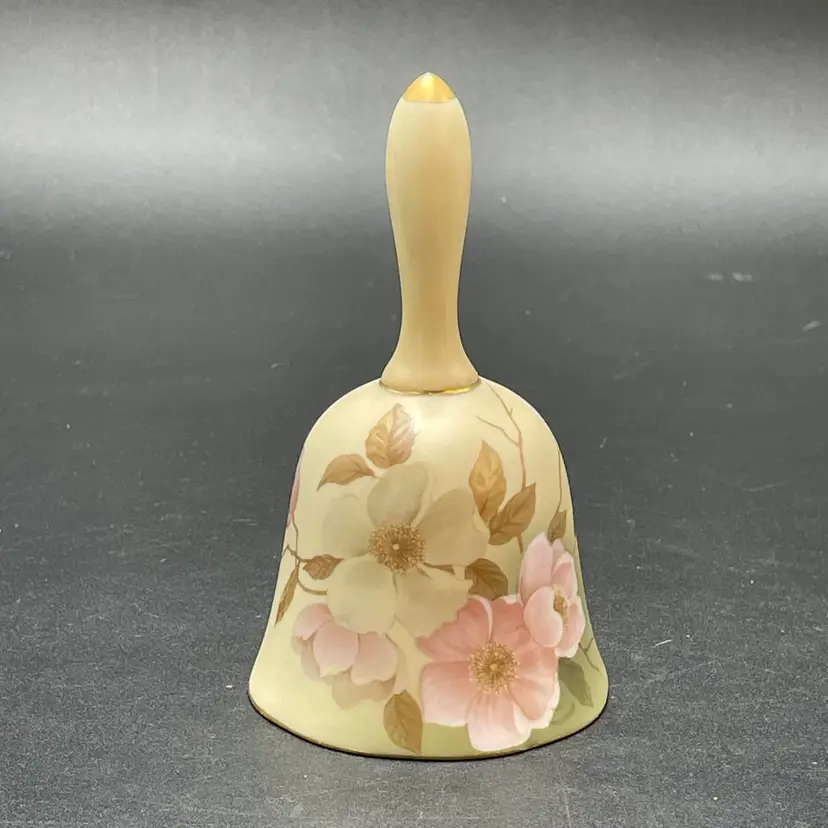 Hummelwerk Victorian Garden Dogwood Porcelain Hand Bell Vintage